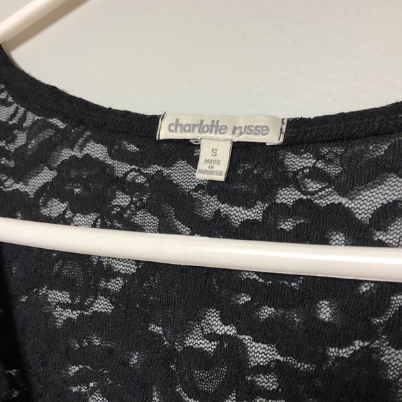 Black lace top - Picture 2 of 5